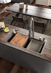 ONON EVYE 7512 KOYU GRİ BIÇAKLIKLI SUS304 OME7512