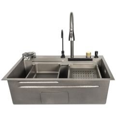 ONON EVYE 7512 KOYU GRİ BIÇAKLIKLI SUS304 OME7512